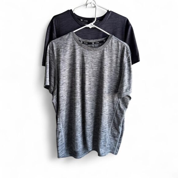 Bundle of 2TEK Gear Men's Dry Tek Performance T's, Grey and Black - Picture 1 of 3